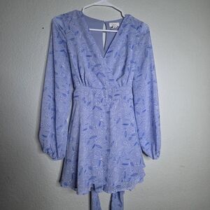 Japna Blue Floral Dress